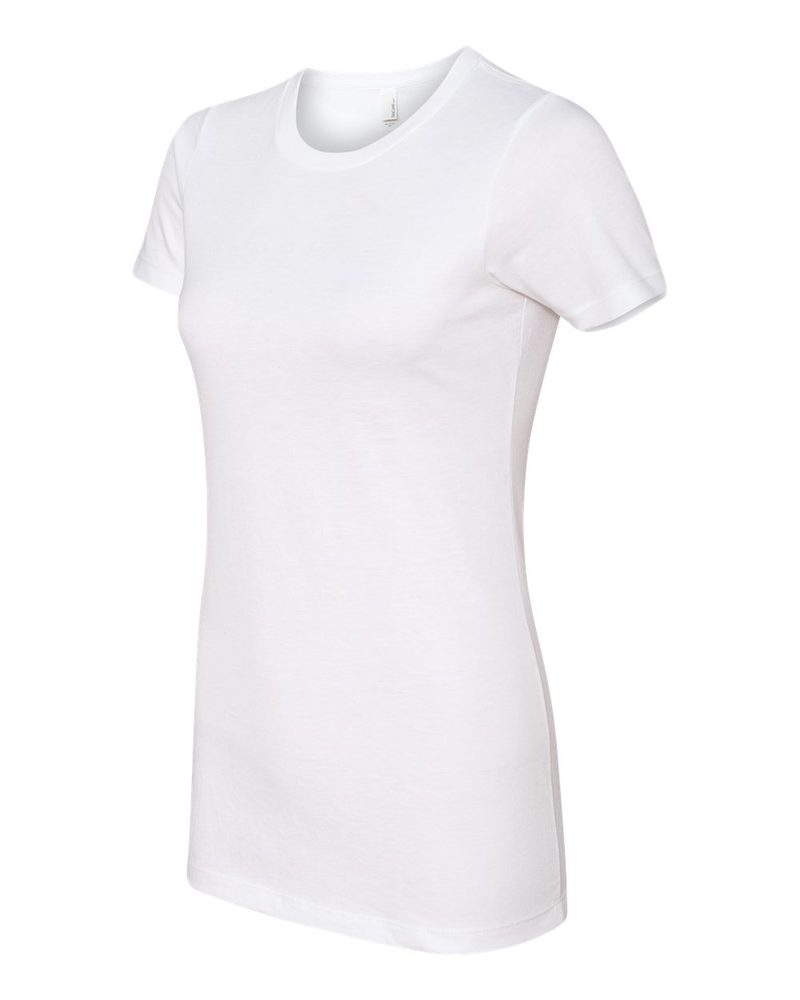 Hello Okanagan Towns Black Logo Fitted White Ladies T-shirt