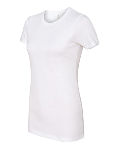 Hello Okanagan Towns Black Logo Fitted White Ladies T-shirt