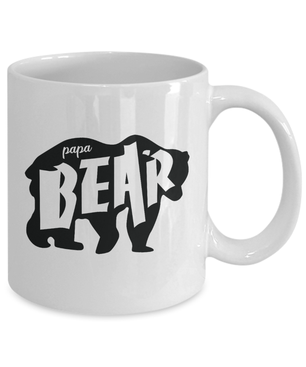 Papa Bear Fathers Day Coffee Mug 11oz / 15oz Gift for Him