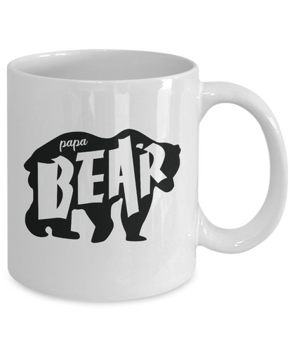 Papa Bear Fathers Day Coffee Mug 11oz / 15oz Gift for Him