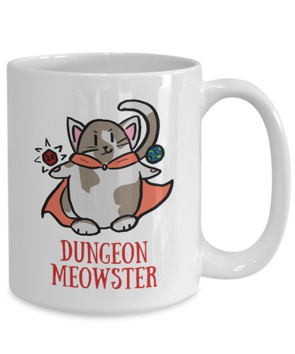 Dungeon Meowster DnD Dungeons and Dragons 11oz or 15oz Coffee Mug