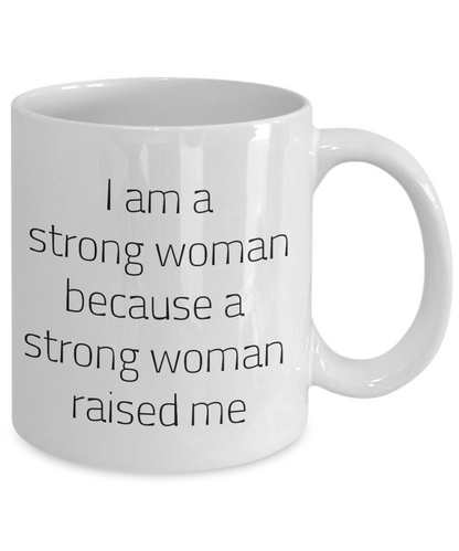 Strong woman mothers day mug