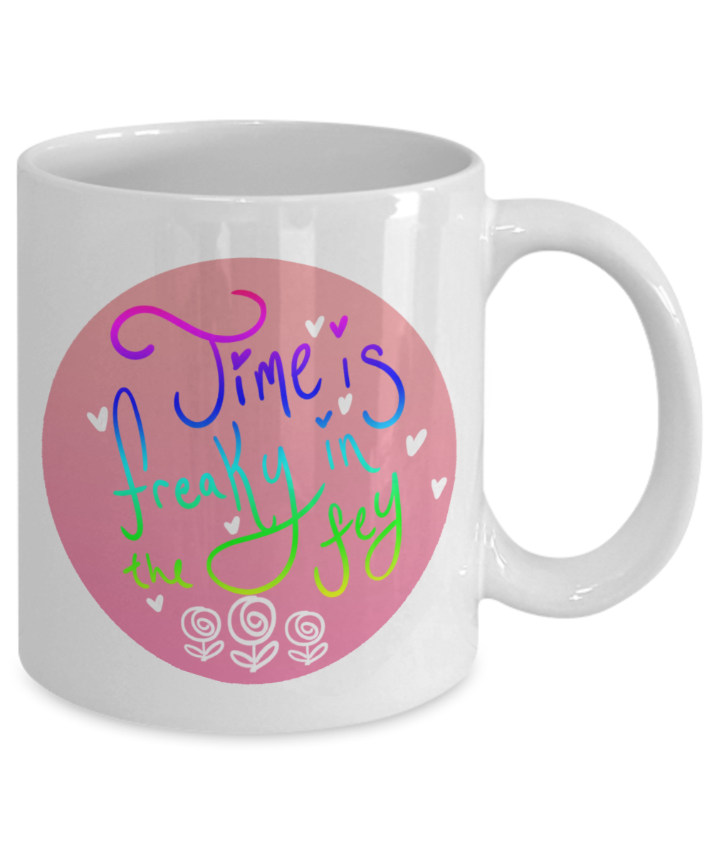 Time is Freaky Dungeons and Dragons 11oz  / 15oz Coffee Mug