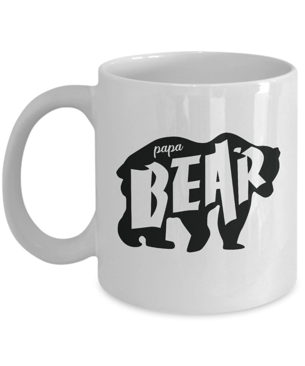 Papa Bear Fathers Day Coffee Mug 11oz / 15oz Gift for Him