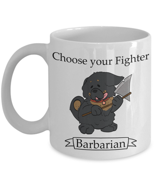 Dungeons and Dogs Barbarian Coffee Mug