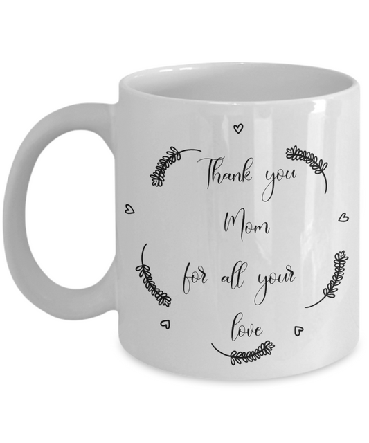 thank you mom coffee mug
