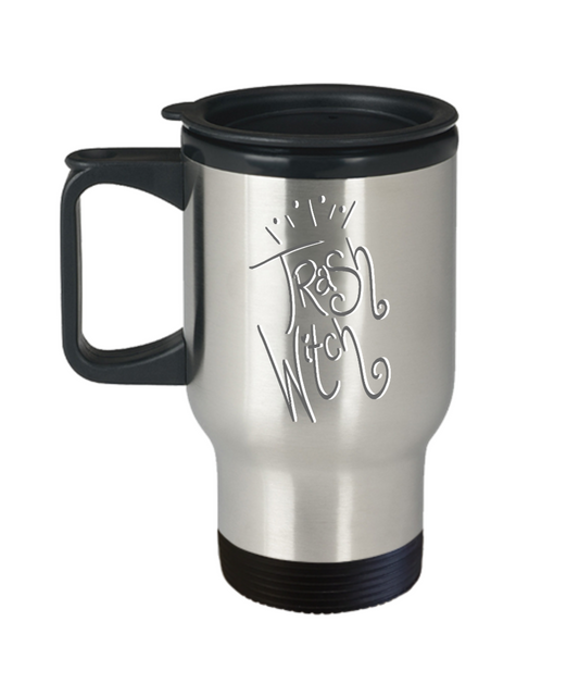 Trash Witch Stainless Steel 14oz Travel Mug