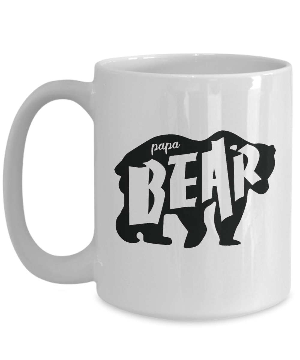 Papa Bear Fathers Day Coffee Mug 11oz / 15oz Gift for Him