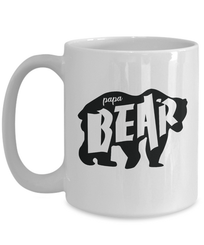 Papa Bear Fathers Day Coffee Mug 11oz / 15oz Gift for Him