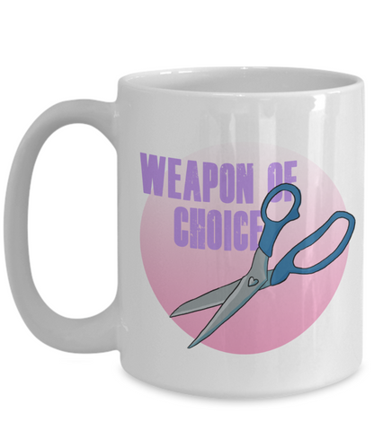 Weapon of choice Sewing 11oz  / 15oz Coffee Mug