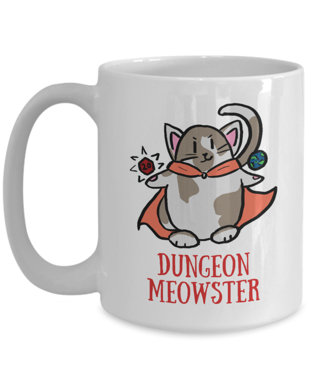 Dungeon Meowster DnD Dungeons and Dragons 11oz or 15oz Coffee Mug