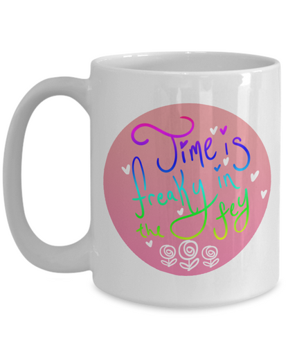 Time is Freaky Dungeons and Dragons 11oz  / 15oz Coffee Mug