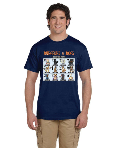 Dungeons and Dogs Choose Your Fighter DnD RPG Mens T-shirt