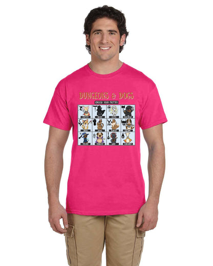 Dungeons and Dogs Choose Your Fighter DnD RPG Mens T-shirt